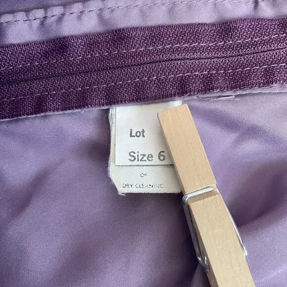 Vintage Maxi Dress Size 6 Purple Puff Sleeve A Line Princess Formal Prom 80s - Picture 11 of 16